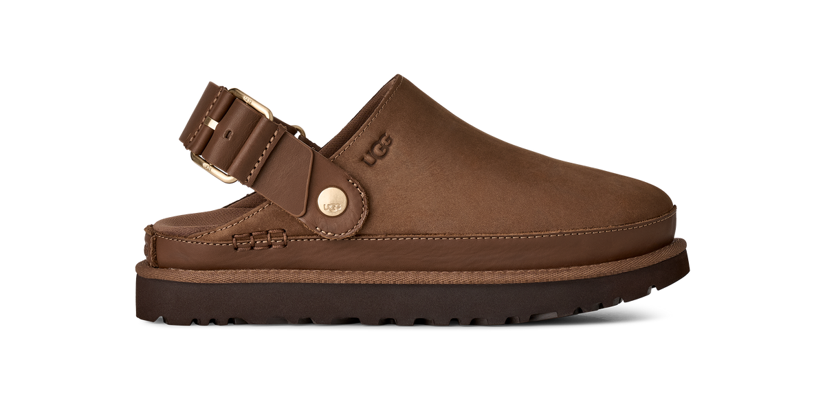 Ugg Goldenstar Villa Clog Dark Chestnut Women's