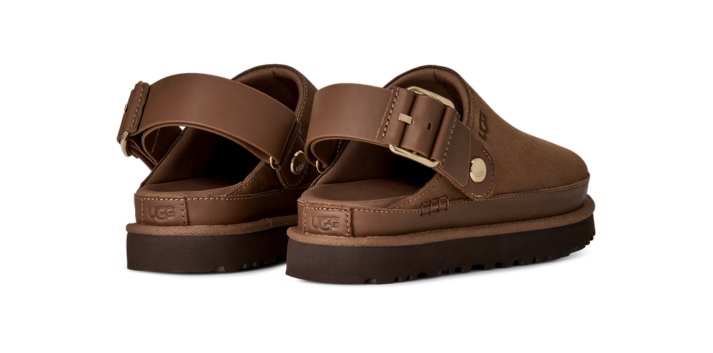 Ugg Goldenstar Villa Clog Dark Chestnut Women's