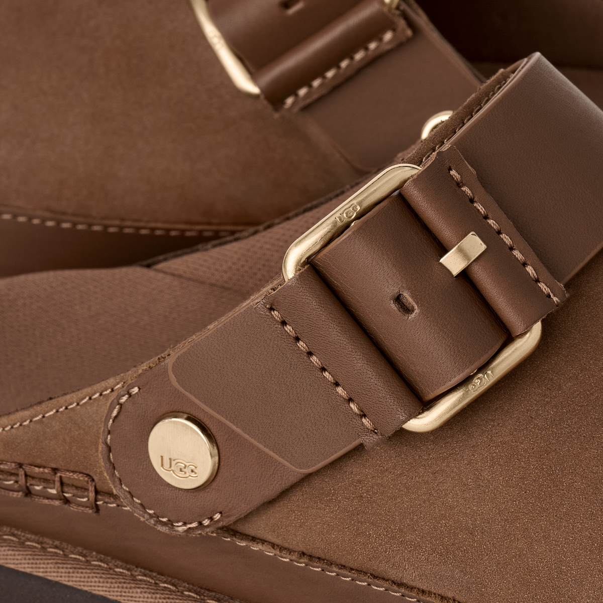 Ugg Goldenstar Villa Clog Dark Chestnut Women's
