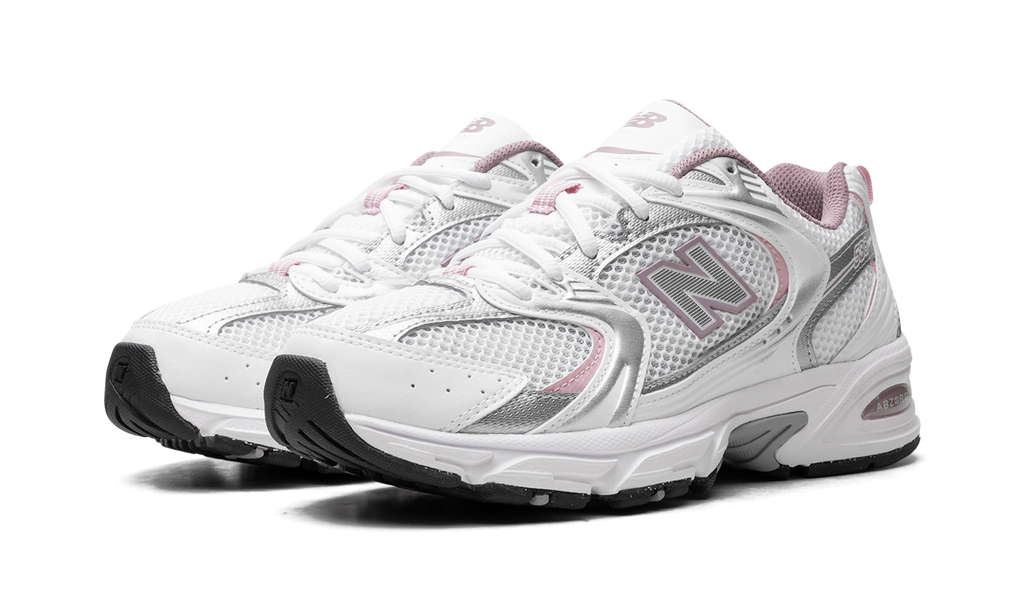 New Balance 530 "White/Silver Metallic/Ice Wine/Mid Century Pin" Sneakers