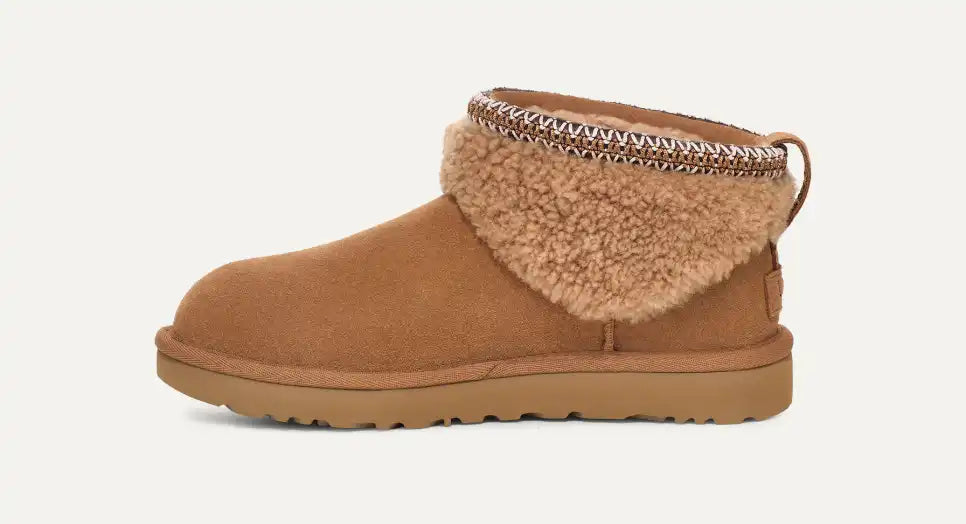 UGG Classic Ultra Mini Maxi Curly Chestnut Women's