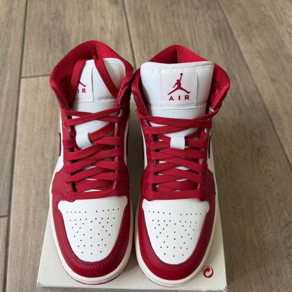 Air Jordan 1 Mid SE Red Cracked Leather (Women's) - US W 6.5 - New - Other - detail 3