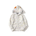 BAPE Shark WGM Camouflage Zip Hoodie — front