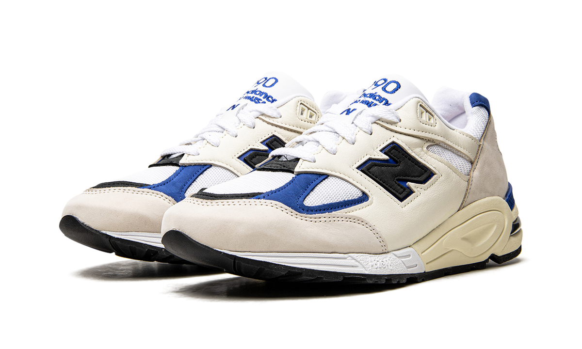New Balance 990v2 Made in USA "White/Blue" Sneakers