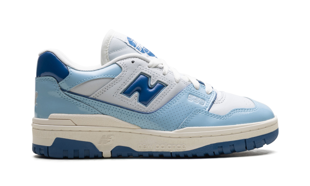 New Balance 550 "Patent - White/Powder Blue" Sneakers