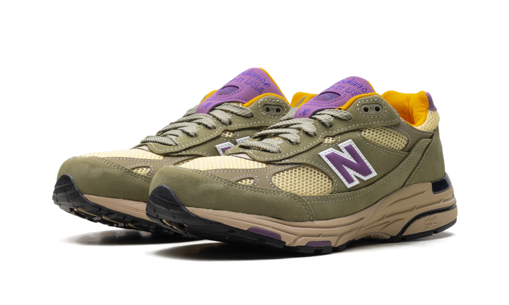 New Balance 993 Made in USA "Olive Leaf/Maize" Sneakers